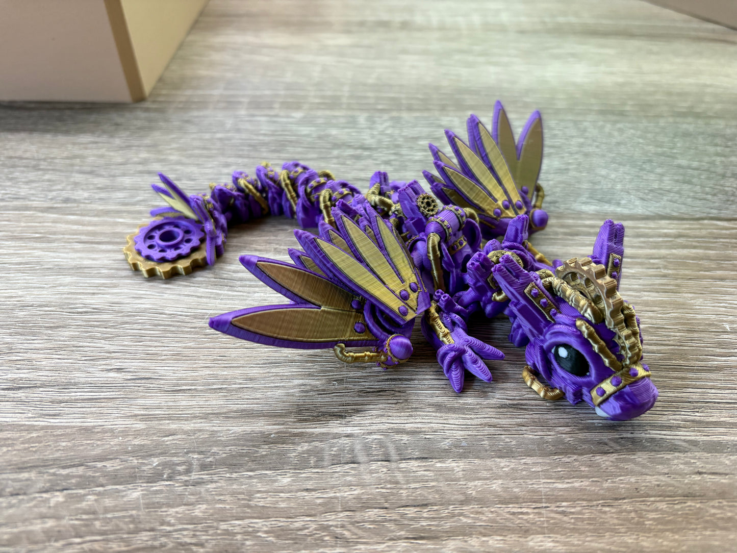 Steampunkdrache, beweglich