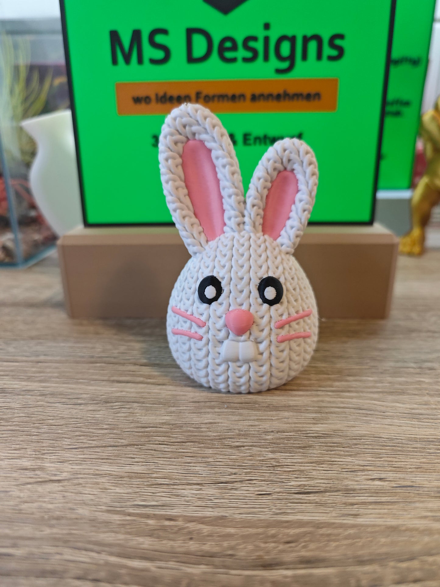 Osterfiguren in Strickoptik