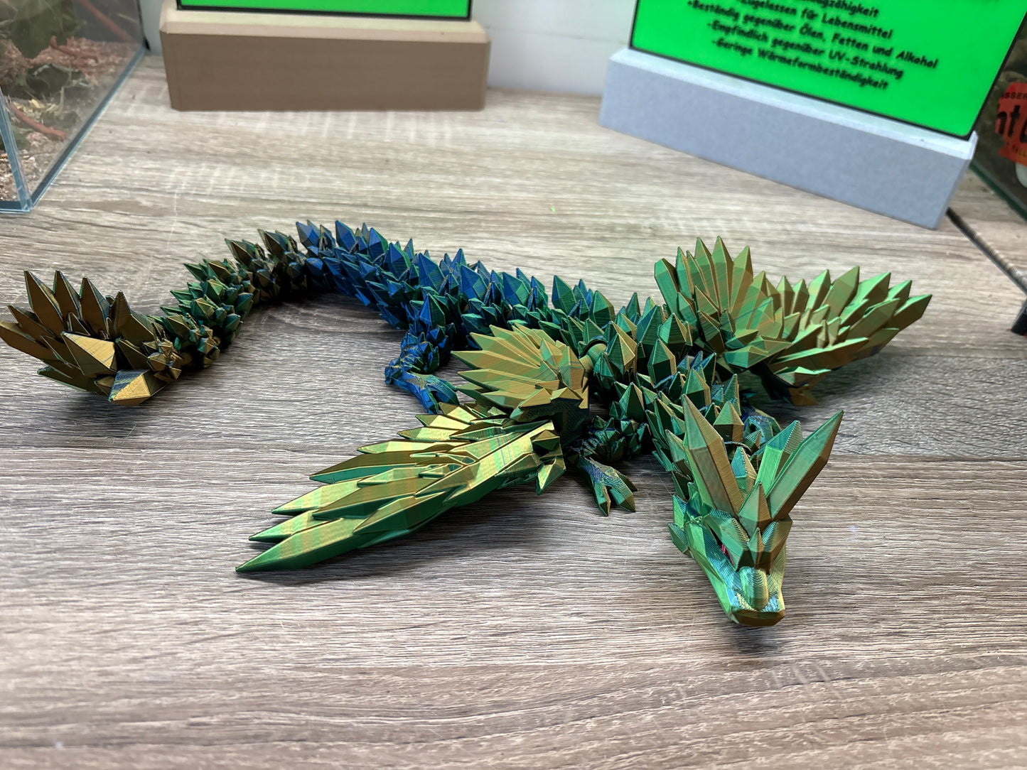 Flexi Kristall Drache mit Flügel