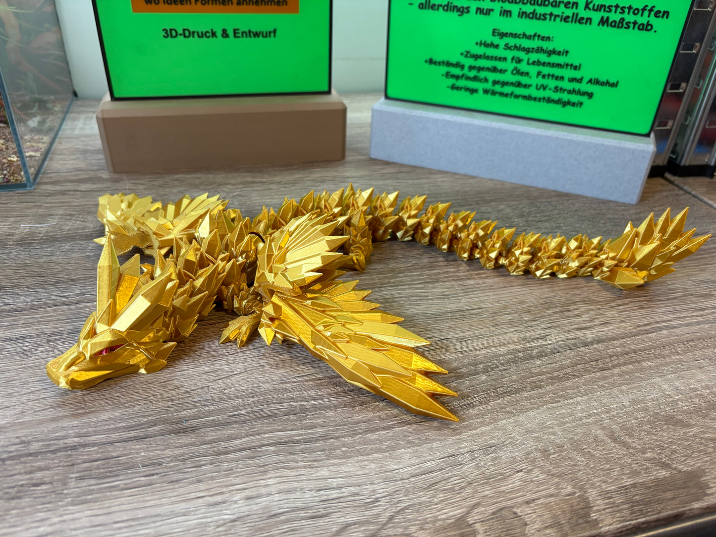 Flexi Kristall Drache mit Flügel