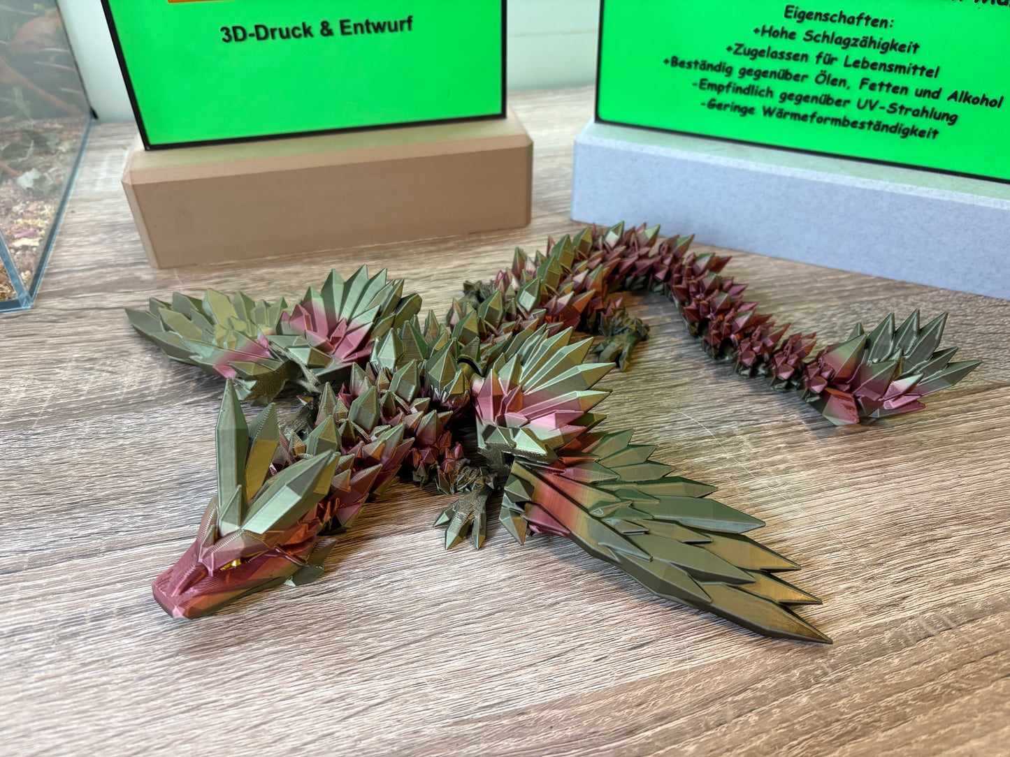 Flexi Kristall Drache mit Flügel