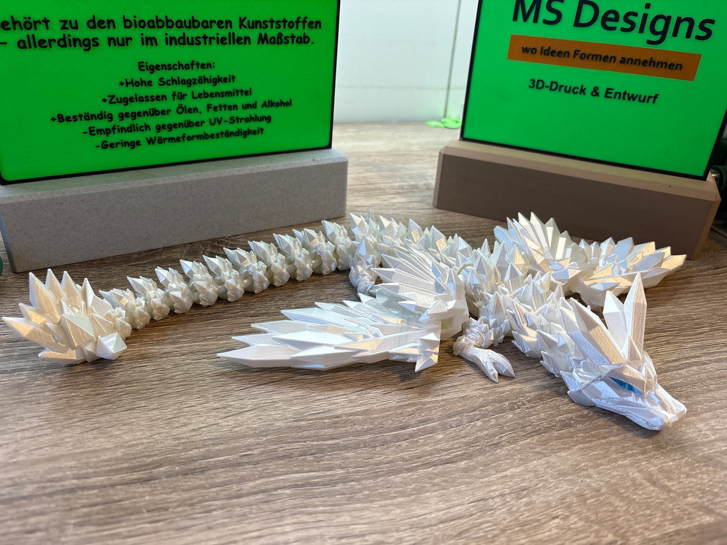 Flexi Kristall Drache mit Flügel