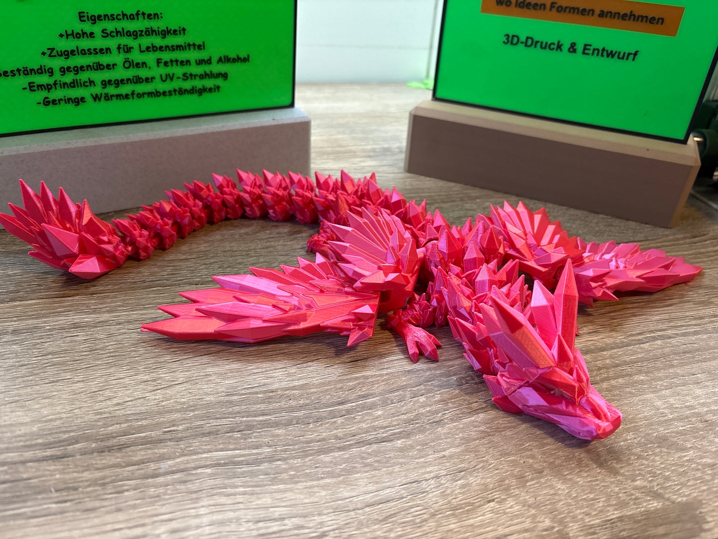 Flexi Kristall Drache mit Flügel