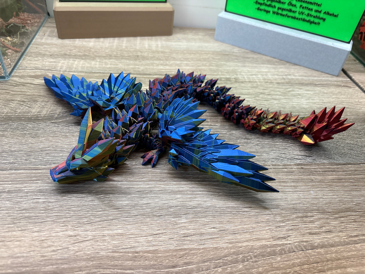 Flexi Kristall Drache mit Flügel