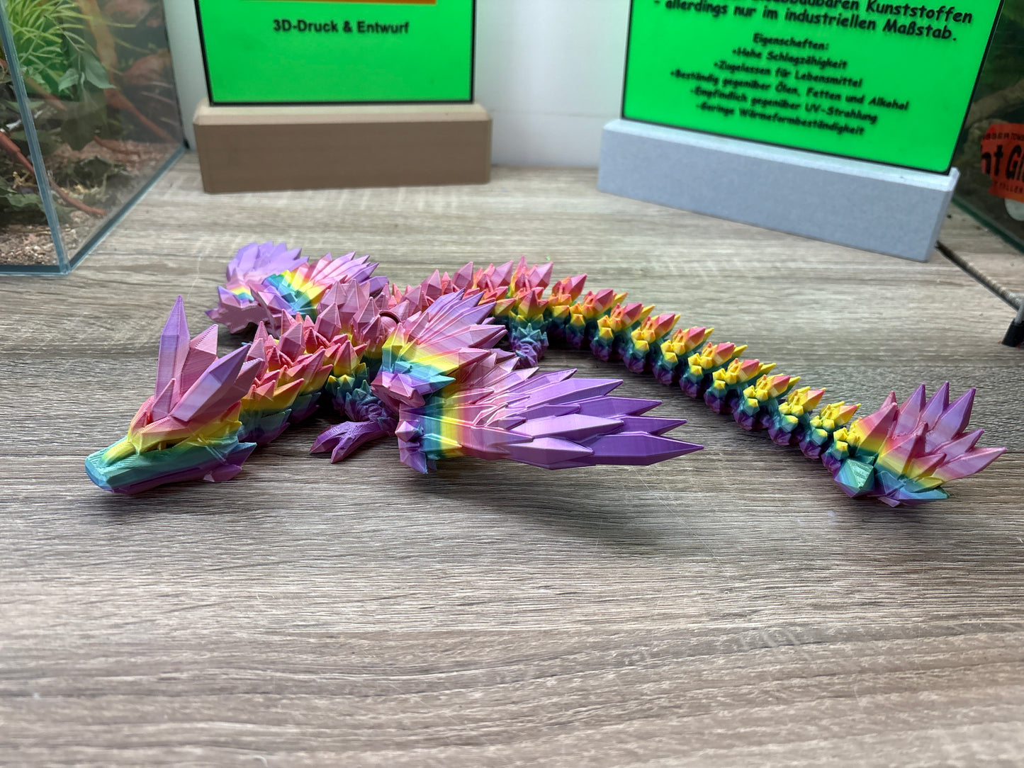 Flexi Kristall Drache mit Flügel