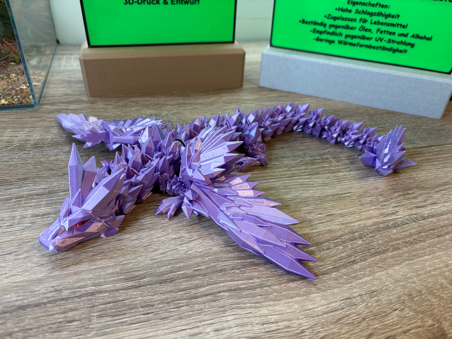 Flexi Kristall Drache mit Flügel