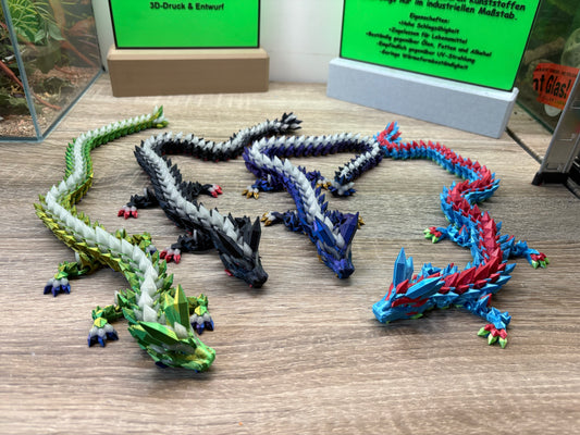 Flexi Kristall Drache, mehrfarbig