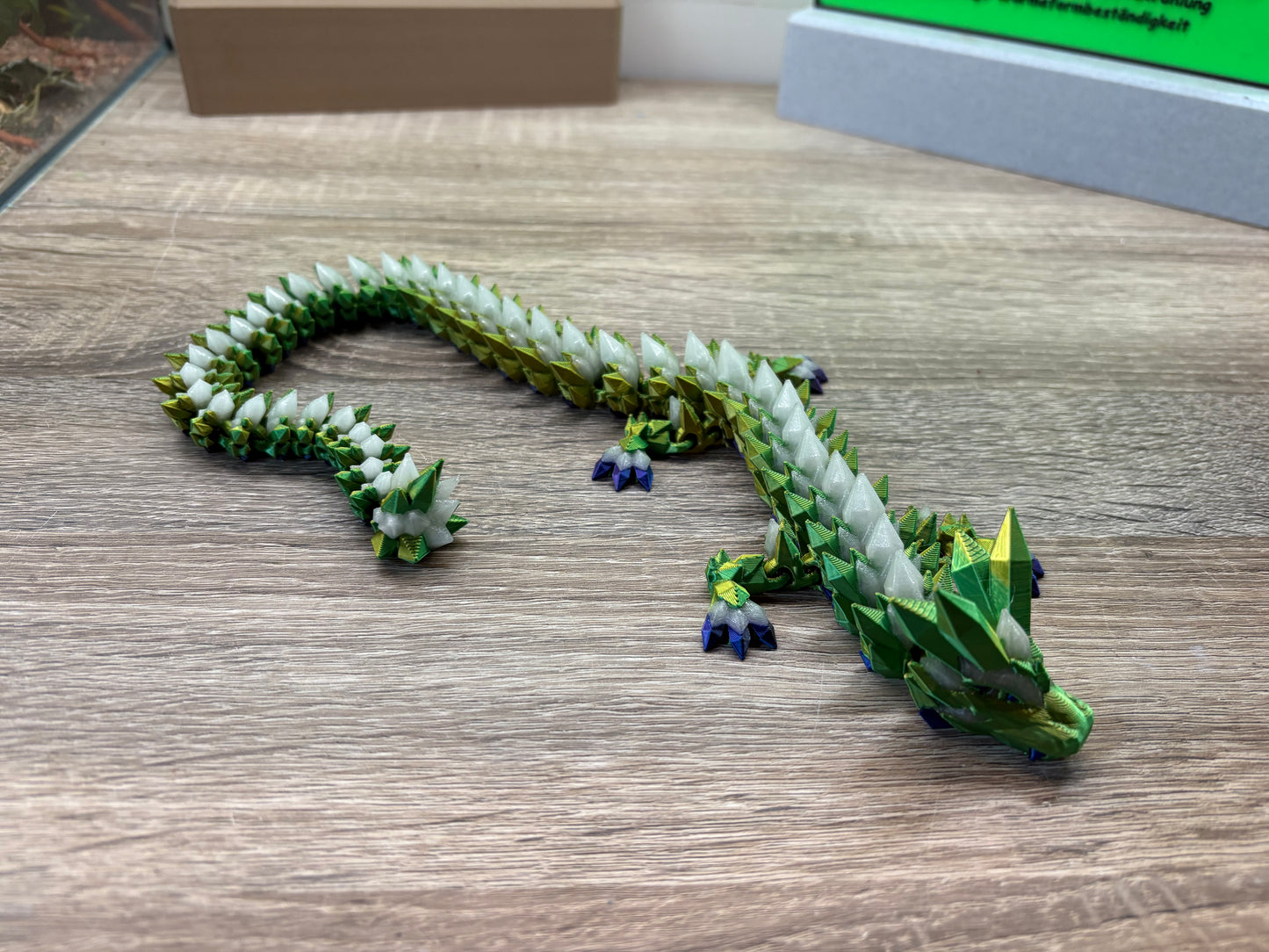 Flexi Kristall Drache, mehrfarbig