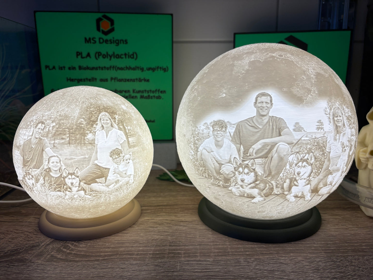 Mondlampe, Fotolampe Kugel