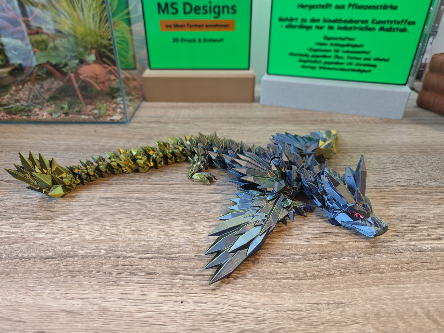 Flexi Kristall Drache mit Flügel