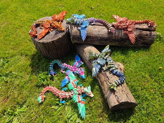 Flexi Kristall Drache mit Flügel