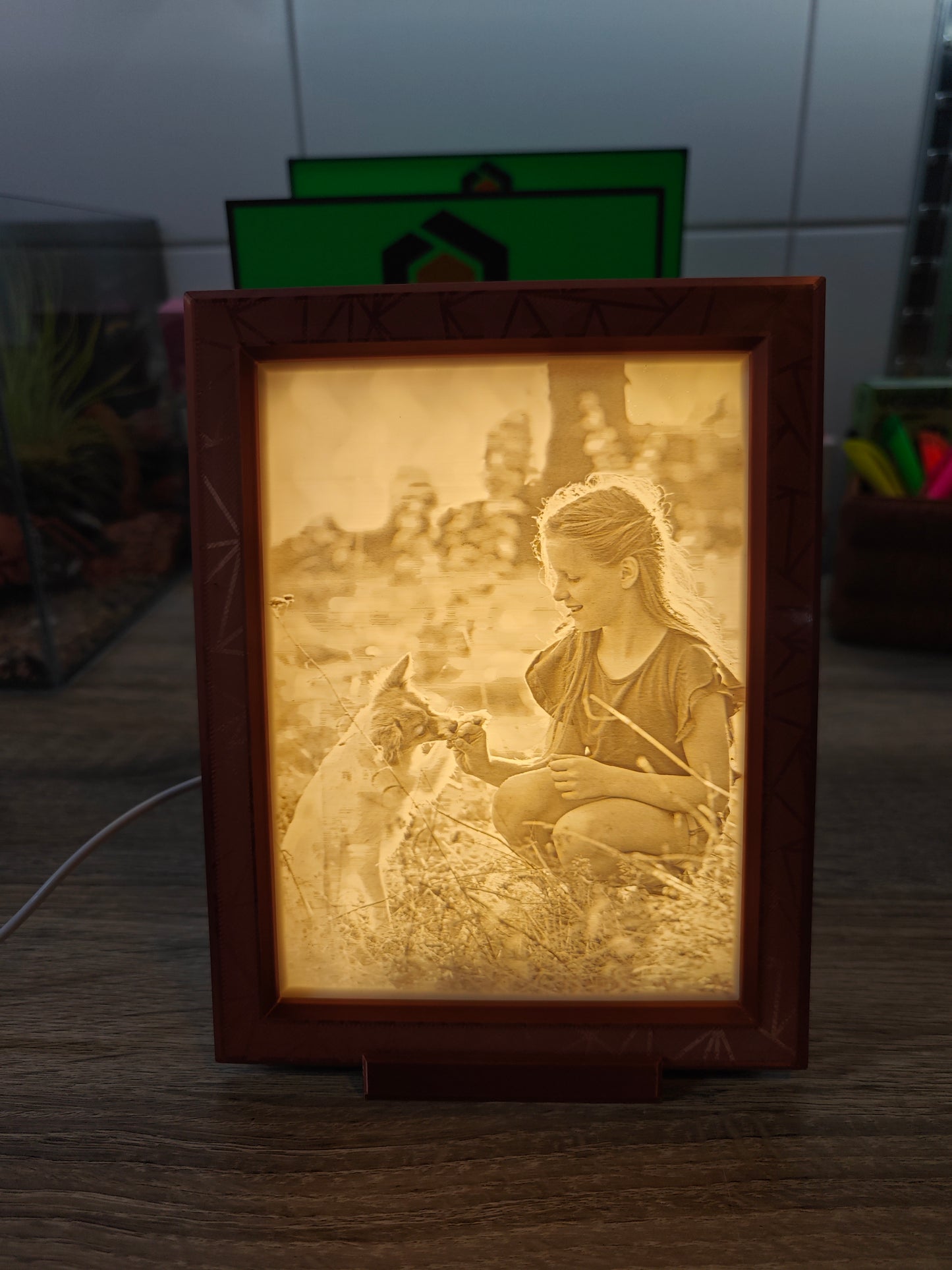 Foto Lampe „Loki“ Lithophane