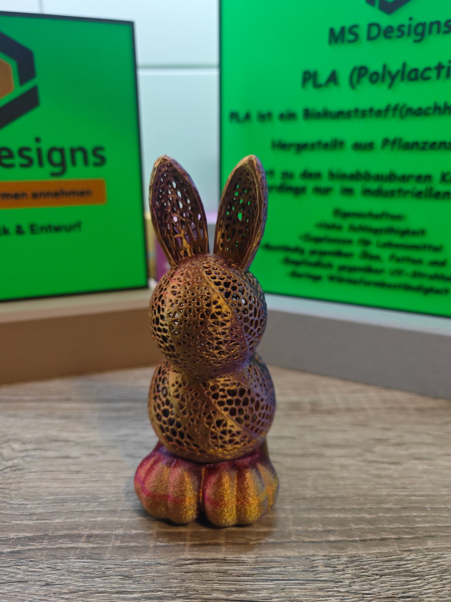 Osterlampe Hasen mit Fuß