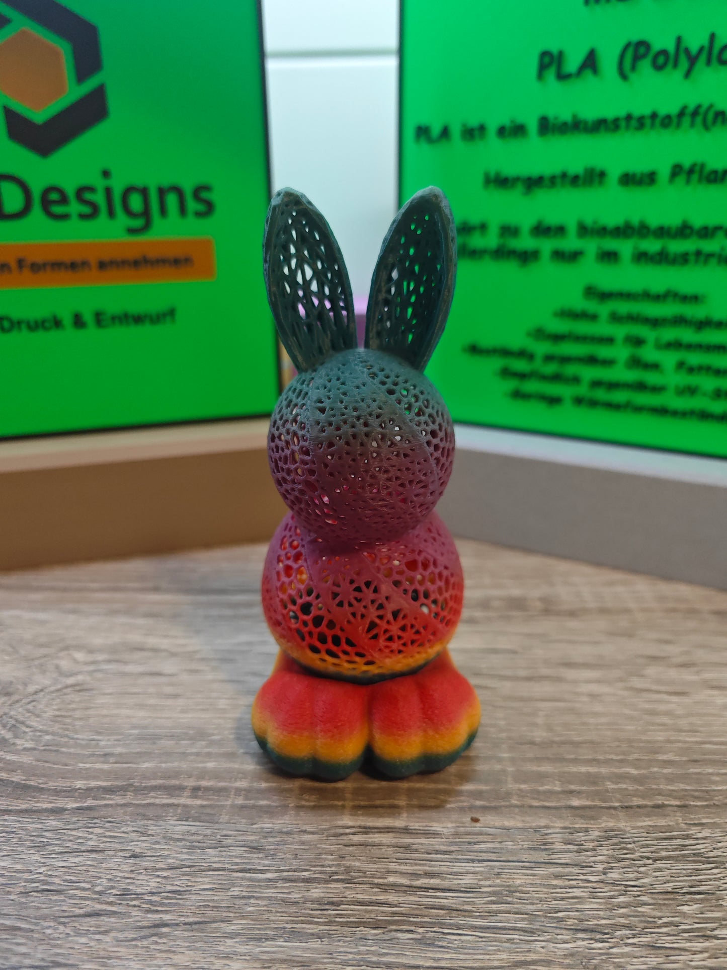 Osterlampe Hasen mit Fuß