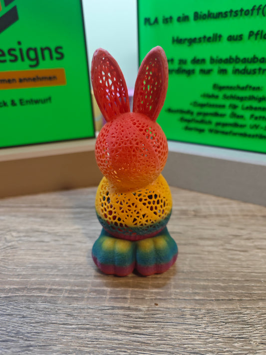 Osterlampe Hasen mit Fuß